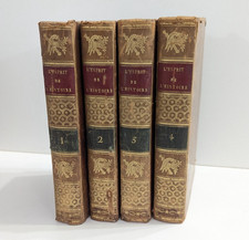 L'esprit de l'Histoire - Paris - 1809 - 4 Tomes Complet - Books 19th