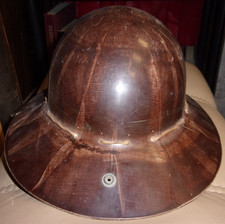 Casque ancien de mineur - Mines - vintage - France ?