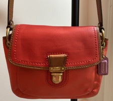 Coach Leather Mini Orange