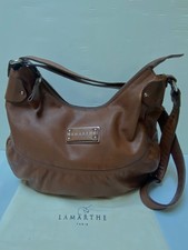 Sac besace cuir marron fauve LAMARTHE bohème chic leather bag