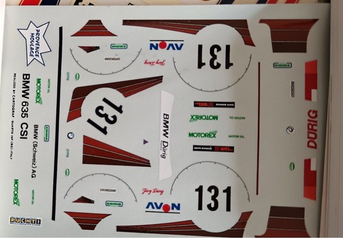 Decal 43e bmw 635 - 635, csi