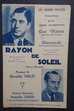 partition RAYON DE SOLEIL - Renalde Viaud Gus Viseur Fernando - orchestre 