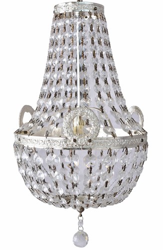 Lustre plaffonier pampilles