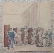 Dessin, Aquarelle Service