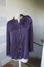 chemise fluide genre soie violette taille 40/42