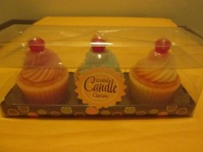 Scented Candle Cupcakes Set Of 3 