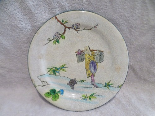 Belle assiette emaux - , gien