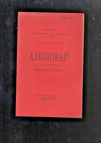 Catalogue ancien tarifs mode - tarifs,