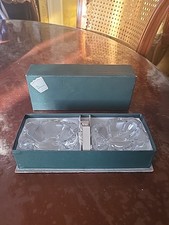 Paire De Saleron En Cristal De Daum Avec Cuillères