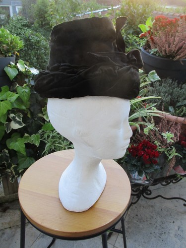 Chapeau toque velours de - toque,
