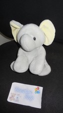 Doudou peluche éléphant gris - éléphant,