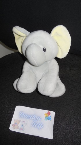 Doudou peluche éléphant gris - doudou,