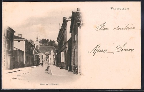 Cpa vaucouleurs rue de - cpa,