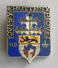 Rare Insigne - 110° Régiment d'Infanterie - ANDOR - Sans numéro d'homologation