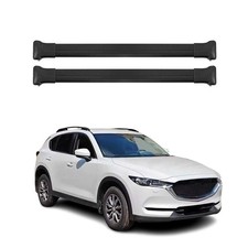 Barres de toit transversales pour Mazda CX-5 2017-2021 Aluminium Noir