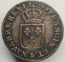 France - 1 Sol 1784 & (Louis XVI) - Gadoury Rare R2