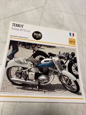 Terrot prototype SEP 125 1947 / 1957 carte moto de collection Atlas France