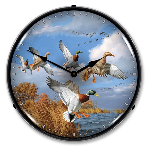 Flying mallards led backlit - mallards,
