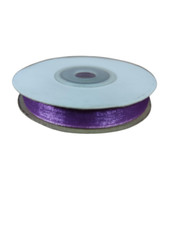 Ruban Organza Violet 10mm Rouleau 22m