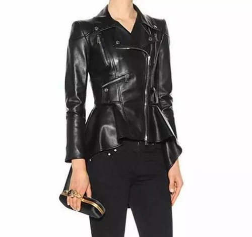 Veste motard pour - femme, en