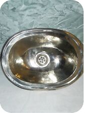 LAVE MAIN MAROCAIN A ENCASTRER MAILLECHORT METAL ARGENTE_LAVABO POUR WC DESIGN