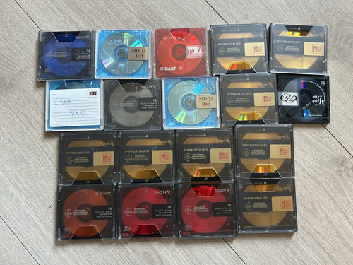 Lot minidisc mini disc - disc, 74