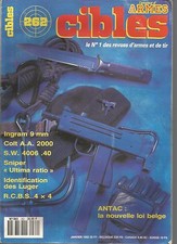 CIBLES N°262 INGRAM 9MM / COLT A.A 2000 / S.W 4006.40 / SNIPER "ULTIMA RATIO"