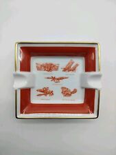 Cendrier Porcelaine Raynaud Limoges Aéroplane Oiseau Mécanique Avion 