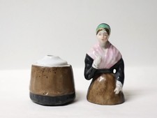 Ancien rare Encrier femme en