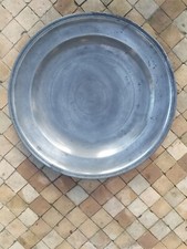 Grand plat étain - grand, ancien