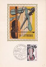 Carte card 1er Jour first day timbre 1979 la lutherie luthier violon MIRECOURT 2