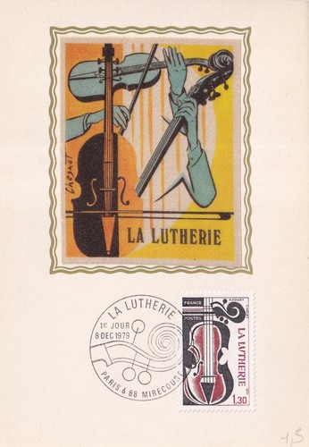 Carte card 1er jour - jour, first