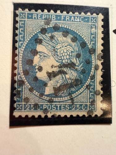 Timbre 20c bleu - -,