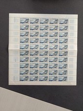 FEUILLE ENTIÈRE ÉVIAN TIMBRES N° 1131 DE 1957 NEUFS**
