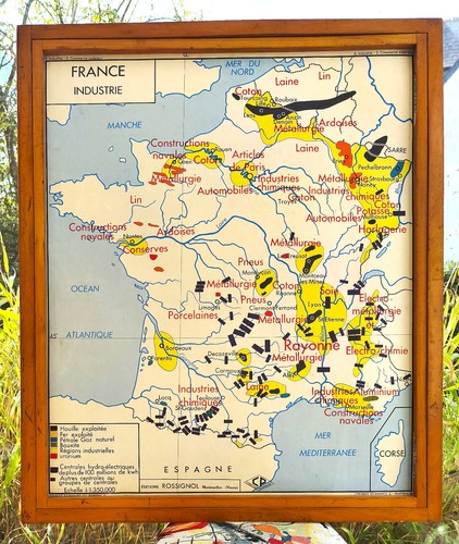 Ancienne carte géographie - ancienne,
