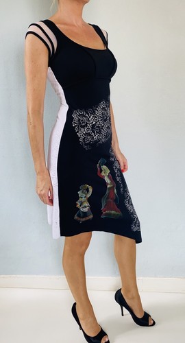 Robe moulante imprimé - , baroque