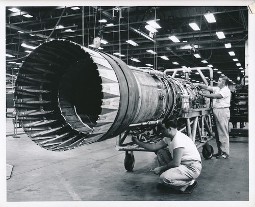 Aviation 1955 mécaniciens - c.1955, -mécaniciens
