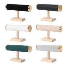 Présentoir de bracelet de bijoux, avec base en bois, organisateur pour bracelet