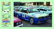 Decals 1/43 BMW M3 J.P. Ballet rallye du Rouergue 1989