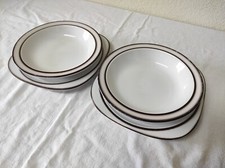Lot de 2 assiettes plates + 2 assiettes creuses en céramiques Thomas