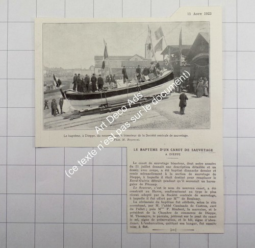 1923 dieppe baptême un - 1923, d'un