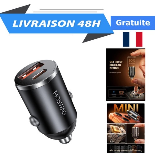 Chargeur allume cigare usb - usb, c