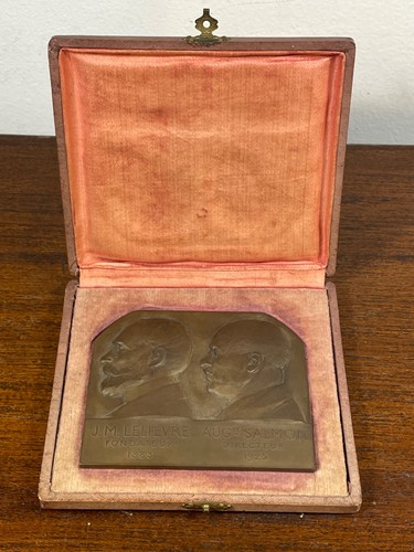Médaille plaque bronze - plaque,