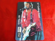 RARE CARTE NEUVE - JOHNNY HALLYDAY 7 - MAXI DIAL - 60 YEARS - 7 $ - 350 ex