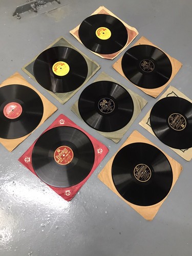 Lot disques gramophone - 8,