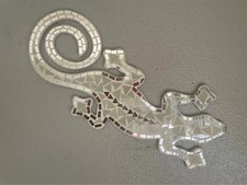Décoration Murale Gecko Miroir et Céramique