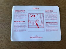 Carte JAEGER LECOULTRE ATMOS -
