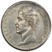 Charles X 5 Francs 1828 La