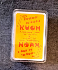 ANCIEN   JEU DE 52  CARTES  BON ETAT    MEUBLES KUOM  60290 RANTIGNY