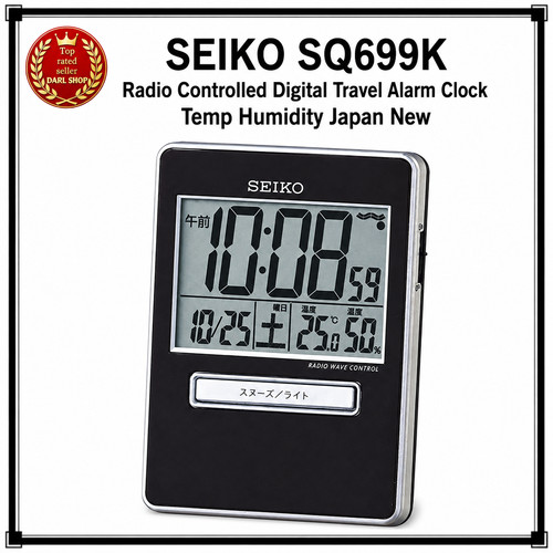 Seiko sq699k réveil voyage - de,